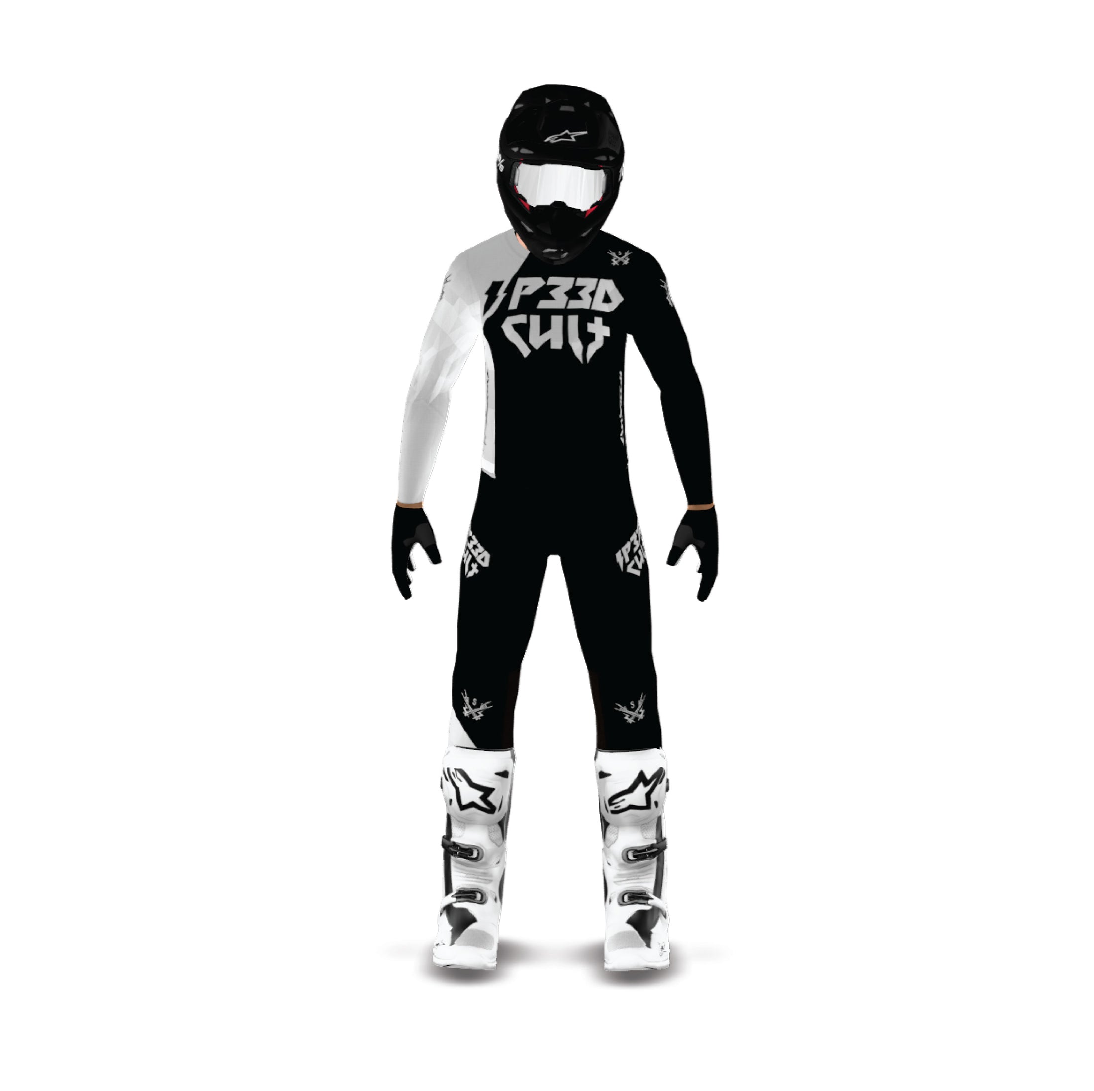 MX KIT - Volt Black/white