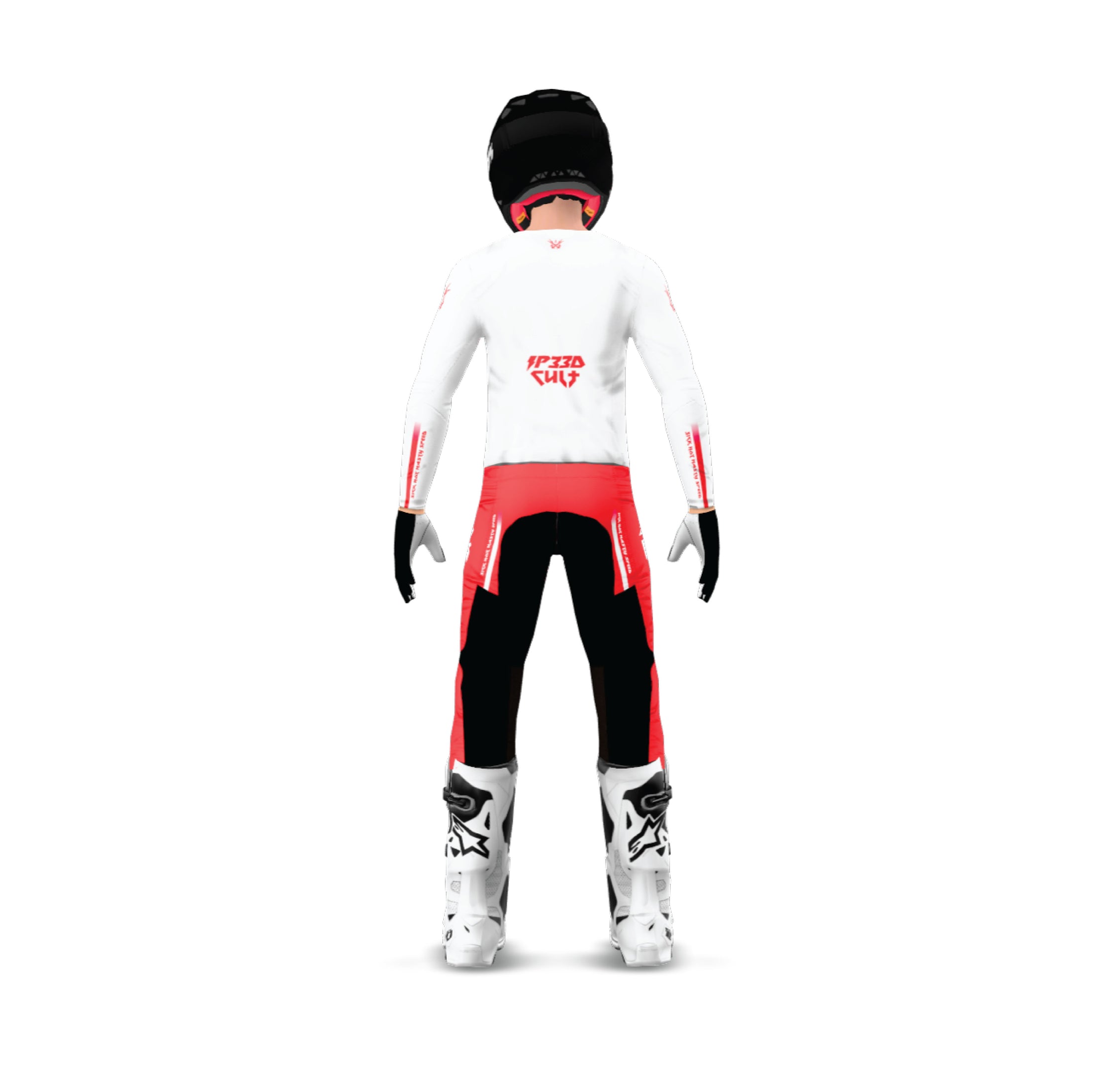 MX KIT - Slay White/Neon red